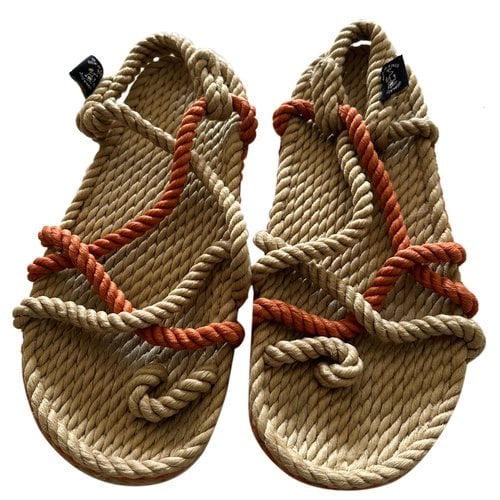 Pre-owned Nomadic State Of Mind Cloth Sandal In Beige