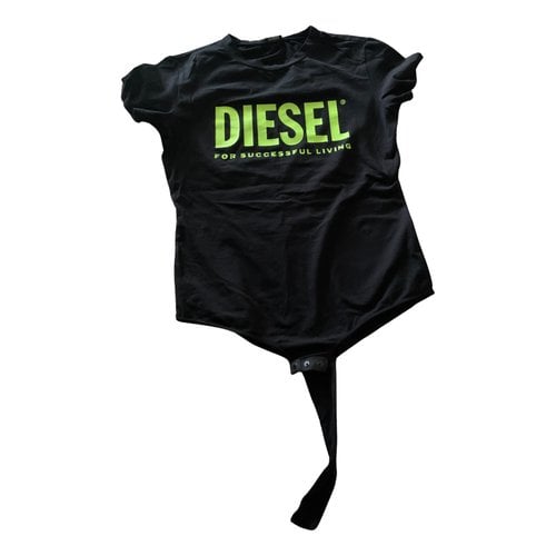 Pre-owned Diesel Top In Black