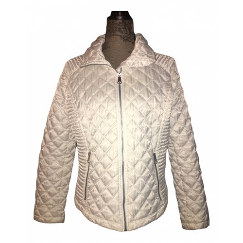 Pre-owned Andrew Marc Puffer In White