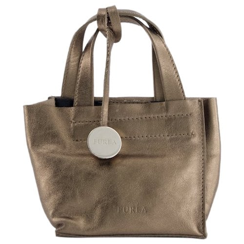 Pre-owned Furla Leather Handbag In Metallic