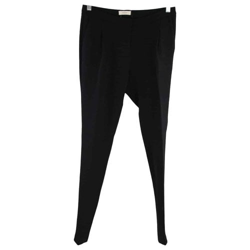 Pre-owned Ba&sh Straight Pants In Black