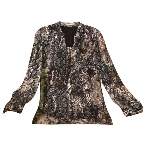 Pre-owned Alice And Olivia Silk Blouse In Black