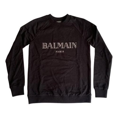 Pre-owned Balmain Sweatshirt In Black