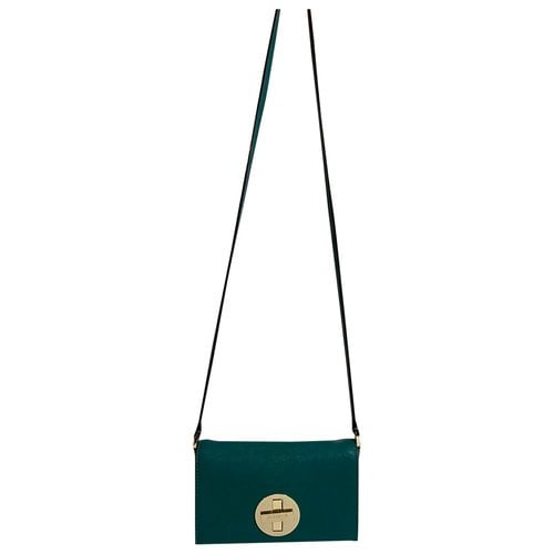 Pre-owned Kate Spade Leather Handbag In Green