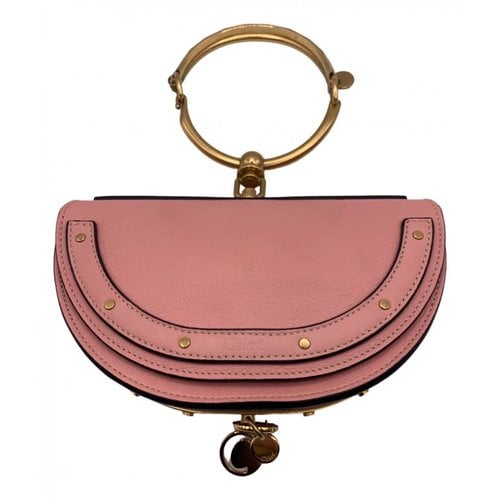 Pre-owned Chloé Leather Clutch Bag In Pink