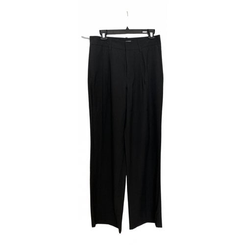 Pre-owned Vince Straight Pants In Black