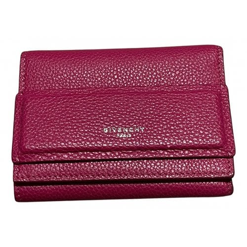 Pre-owned Givenchy Leather Wallet In Pink