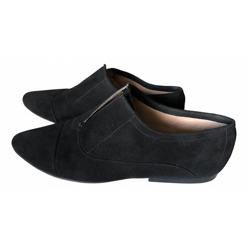Pre-owned Calvin Klein Flats In Black
