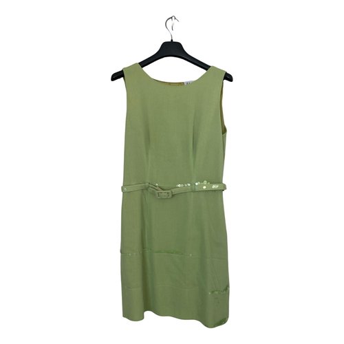 Pre-owned Moschino Cheap And Chic Glitter Mini Dress In Green
