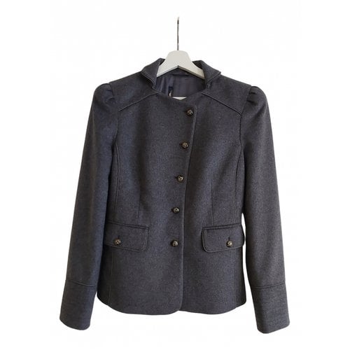 Pre-owned Class Cavalli Wool Blazer In Anthracite