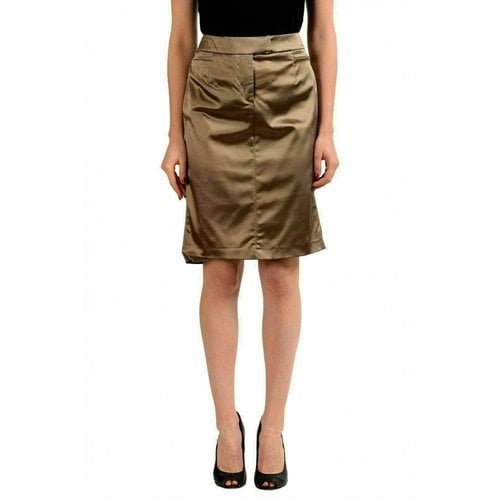 Pre-owned John Galliano Mini Skirt In Brown