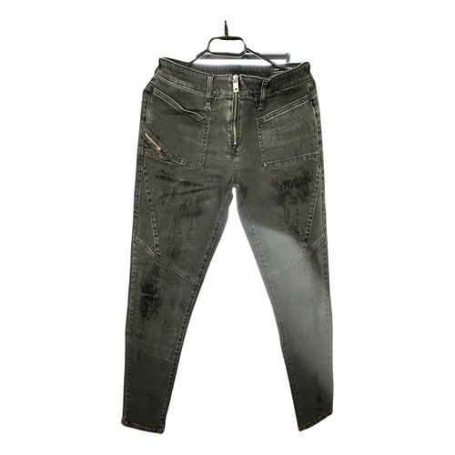 Pre-owned Diesel Slim Jeans In Black