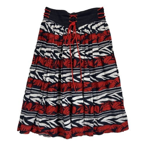 Pre-owned Escada Mid-length Skirt In Red