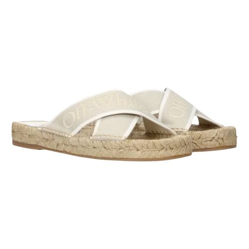 Pre-owned Off-white Cloth Espadrilles In White