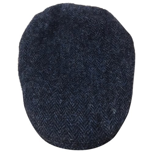 Pre-owned Harris Tweed Wool Hat In Navy