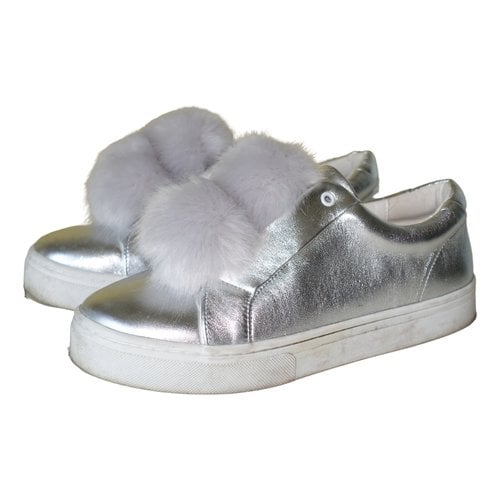 Pre-owned Sam Edelman Leather Trainers In Metallic