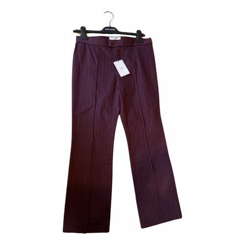 Pre-owned Isabel Marant Étoile Trousers In Burgundy