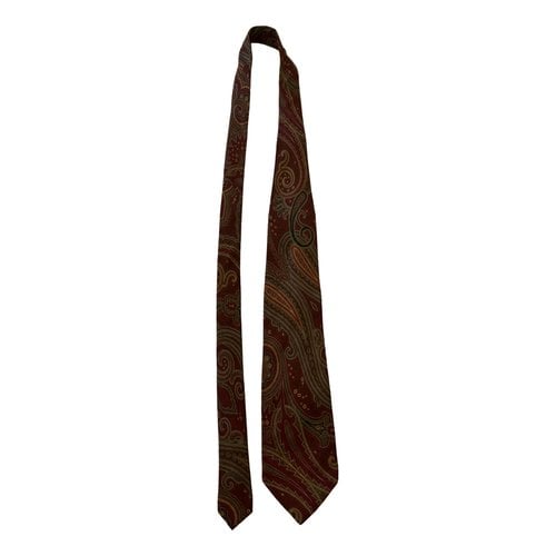 Pre-owned Etro Cashmere Tie In Brown