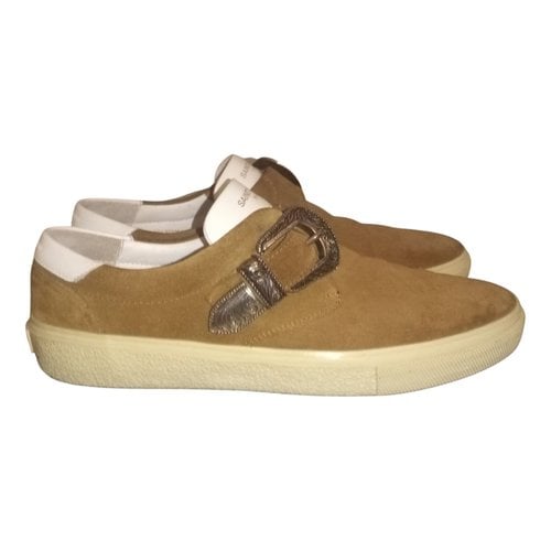 Pre-owned Saint Laurent Low Trainers In Camel