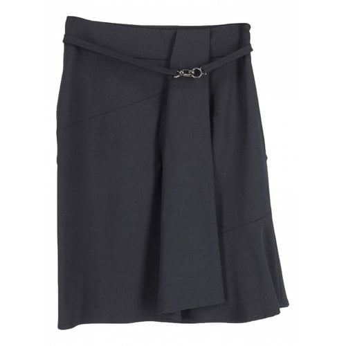 Pre-owned Max Mara Wool Mini Skirt In Black