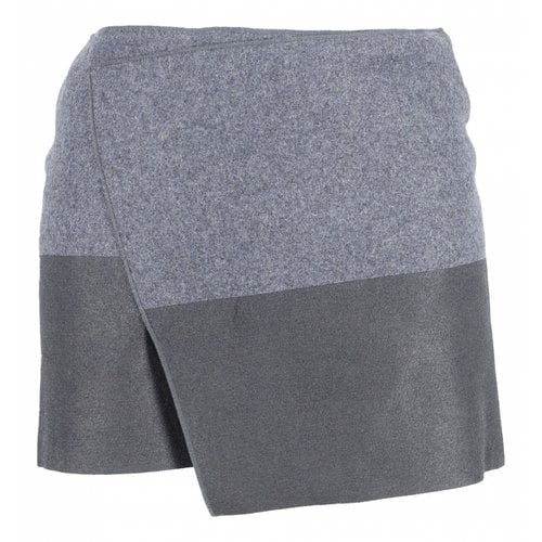 Pre-owned Vanessa Bruno Wool Mini Skirt In Grey