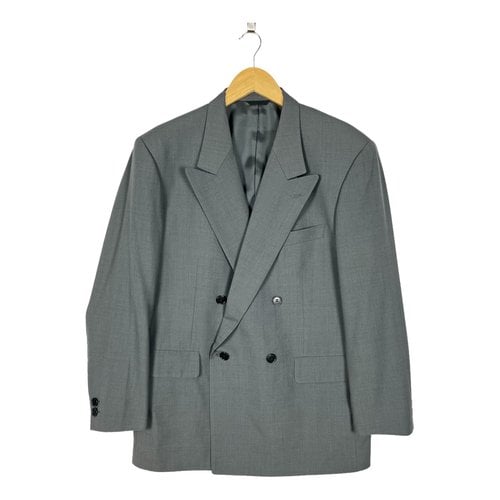 Pre-owned Yohji Yamamoto Wool Jacket In Grey