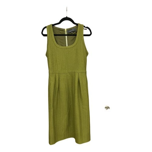 Pre-owned Gucci Wool Mid-length Dress In Green