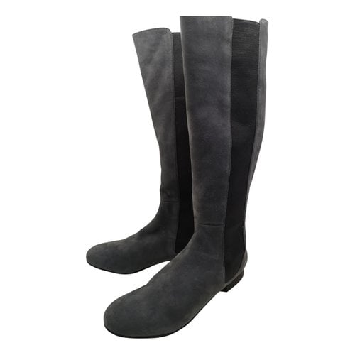 Pre-owned Patrizia Pepe Boots In Grey