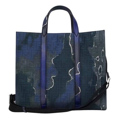 Pre-owned Fendi Handbag In Blue