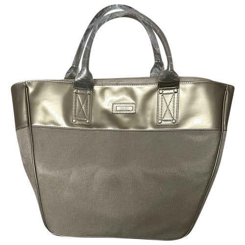 Pre-owned Versace Cloth Tote In Gold