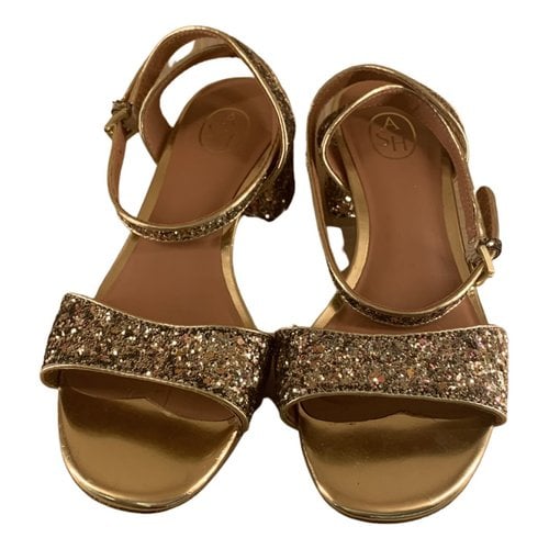 Pre-owned Ash Leather Sandals In Gold