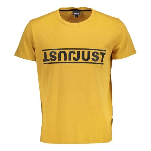 Pre-owned Just Cavalli T-shirt In Yellow