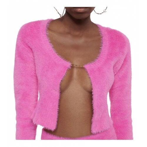 Pre-owned Jacquemus La Maille Pablo Cardigan In Pink