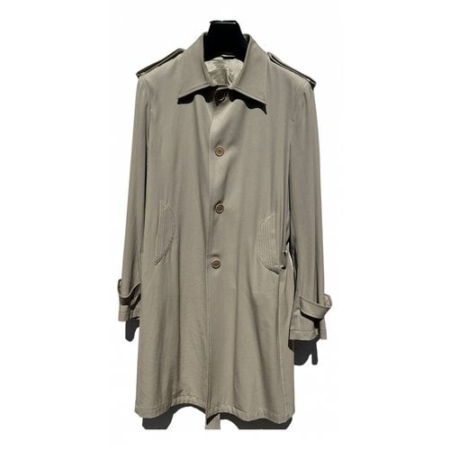 Pre-owned Costume National Wool Trench In Beige