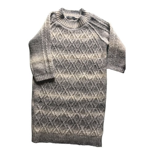 Pre-owned Max Mara Wool Jumper In Grey