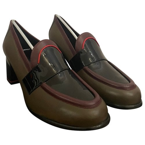 Pre-owned Pierre Hardy Leather Flats In Brown