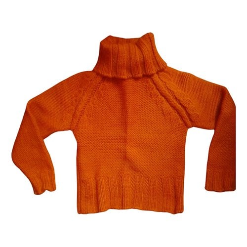 Pre-owned Just Cavalli Wool Pull In Orange