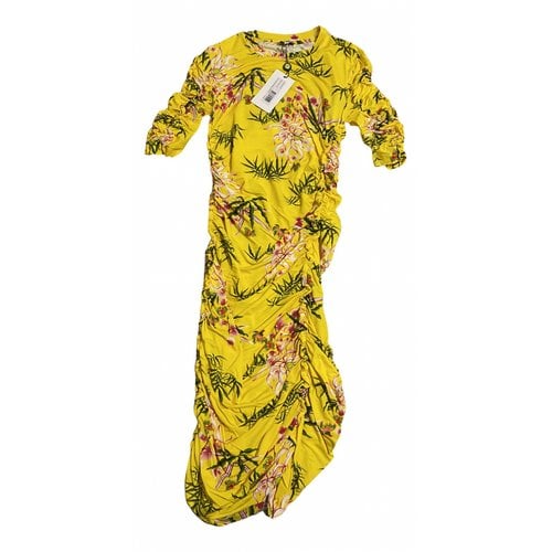 Pre-owned Kenzo Mid-length Dress In Yellow