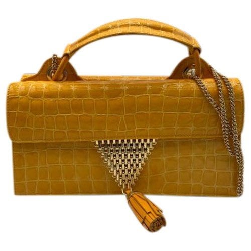 Pre-owned Aquazzura Leather Handbag In Orange
