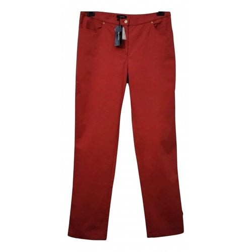 Pre-owned Elena Miro' Trousers In Red