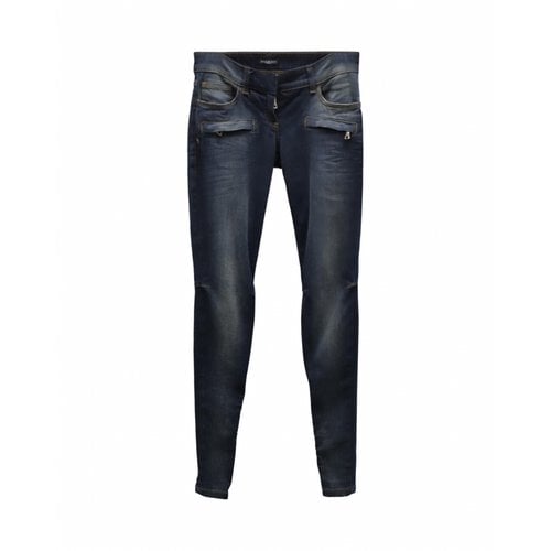 Pre-owned Balmain Jeans In Blue