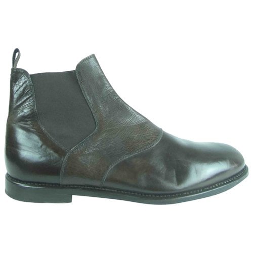 Pre-owned Raparo Leather Boots In Brown