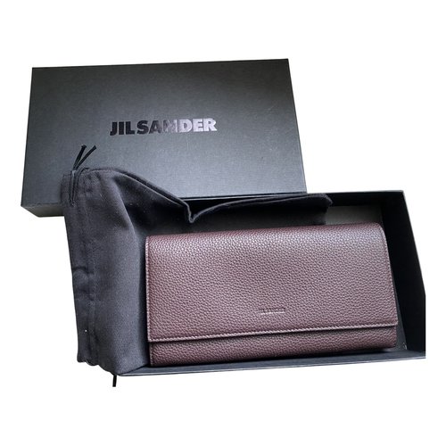 Pre-owned Jil Sander Leather Wallet In Brown