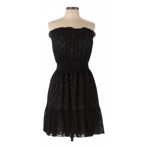 Pre-owned Rebecca Taylor Silk Mini Dress In Black