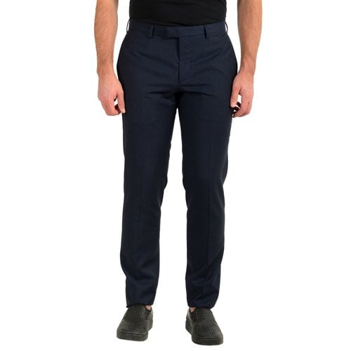 Pre-owned Hugo Boss Wool Trousers In Multicolour