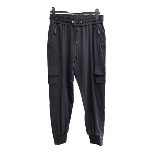 Pre-owned Kiton Trousers In Navy