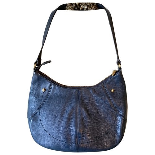 Pre-owned Aigner Leather Handbag In Blue