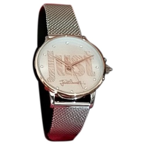Pre-owned Just Cavalli Silver Watch In Gold