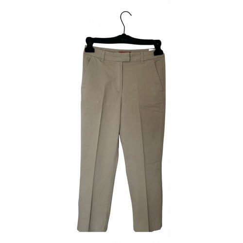Pre-owned Max & Co Chino Pants In Beige