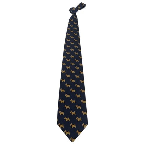 Pre-owned Breuer Silk Tie In Blue